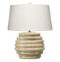 Jamie Young Soroban Mango Wood Table Lamp with Linen Shade