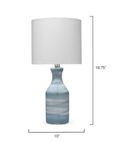 Jamie Young Bungalow Ceramic Table Lamp with Linen Shade, Blue