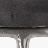 Jamie Young Henry Round Leather Bar Stool, Charcoal