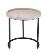 Jamie Young Maddox Faux Shagreen Nesting Tables (Set of 3), Cream