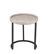 Jamie Young Maddox Faux Shagreen Nesting Tables (Set of 3), Cream