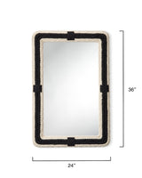 Jamie Young Contrast Jute Rectangle Mirror