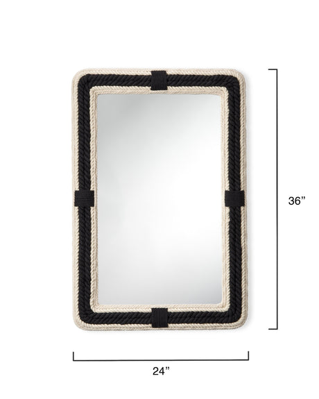 Jamie Young Contrast Jute Rectangle Mirror