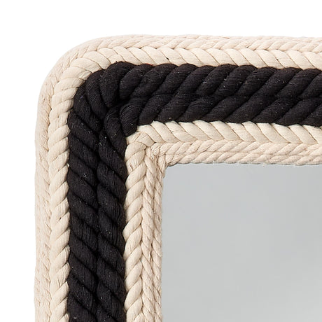 Jamie Young Contrast Jute Rectangle Mirror