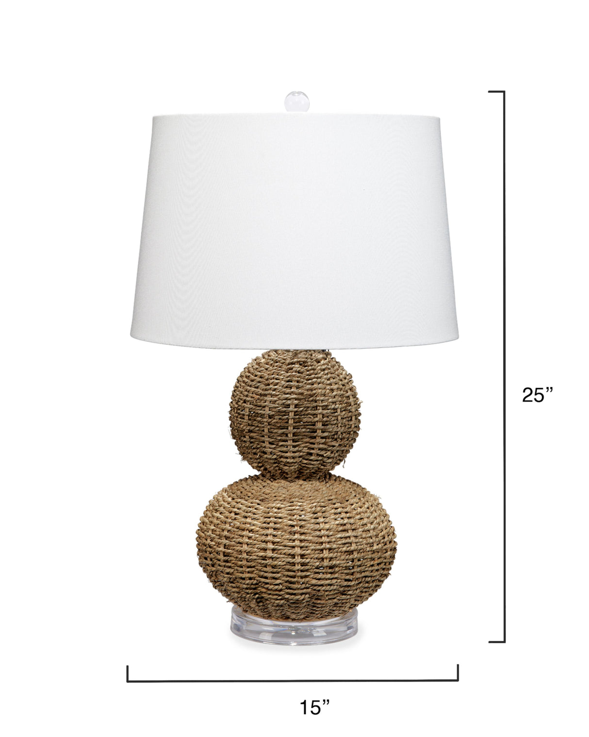 Jamie Young Sebastian Seagrass Table Lamp