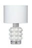 Jamie Young Seltzer Blown Glass Table Lamp, White
