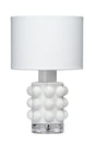 Jamie Young Seltzer Blown Glass Table Lamp, White