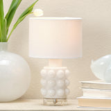 Jamie Young Seltzer Blown Glass Table Lamp, White