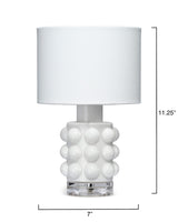 Jamie Young Seltzer Blown Glass Table Lamp, White