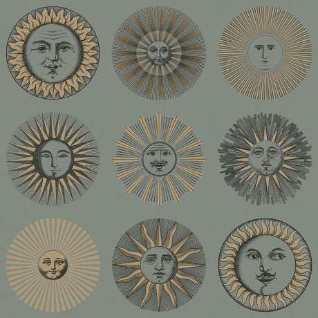 Cole & Son SOLI SAGE & ROSE GOLD Wallpaper