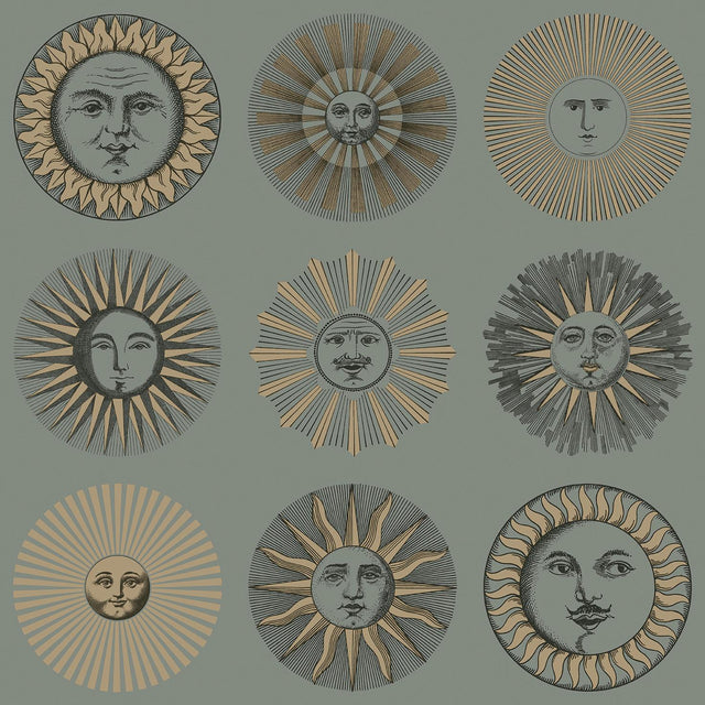 Cole & Son SOLI SAGE & ROSE GOLD Wallpaper