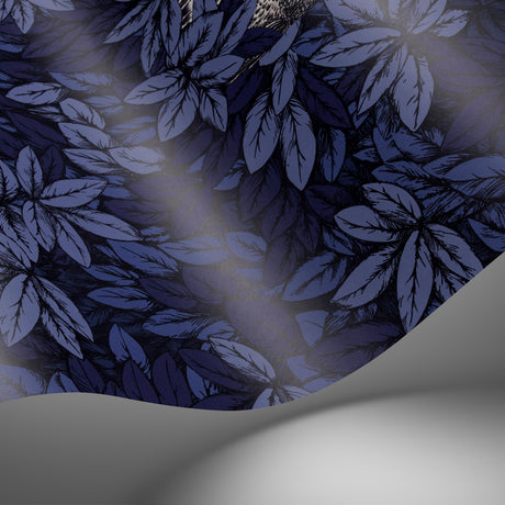 Cole & Son FOGLIE E CIVETTE MIDNIGHT Wallpaper