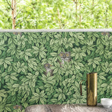 Cole & Son FOGLIE E CIVETTE GREEN Wallpaper