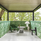 Cole & Son FOGLIE E CIVETTE GREEN Wallpaper