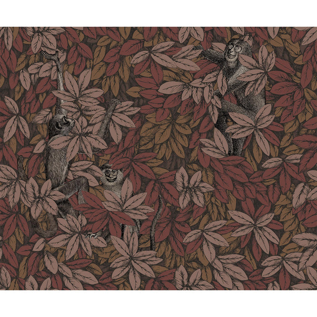 Cole & Son FOGLIE E SCIMMIE AUTUMNAL Wallpaper