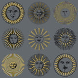 Cole & Son SOLI MIDNIGHT & SOFT GOLD Wallpaper