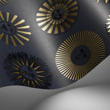 Cole & Son SOLI MIDNIGHT & SOFT GOLD Wallpaper