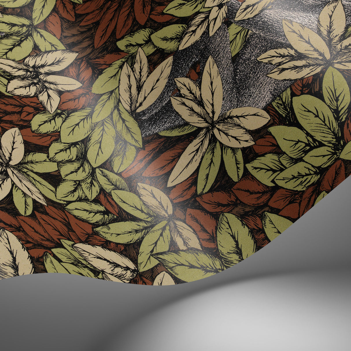 Cole & Son FOGLIE E SCIMMIE ORANGE Wallpaper