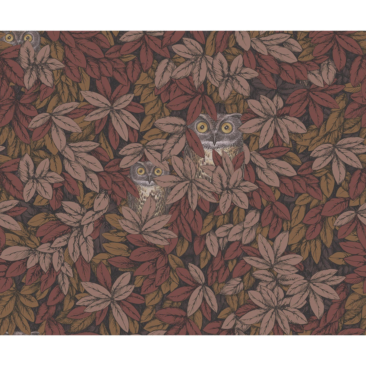 Cole & Son FOGLIE E CIVETTE AUTUMNAL Wallpaper