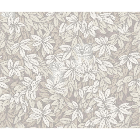 Cole & Son FOGLIE E CIVETTE WHITE Wallpaper