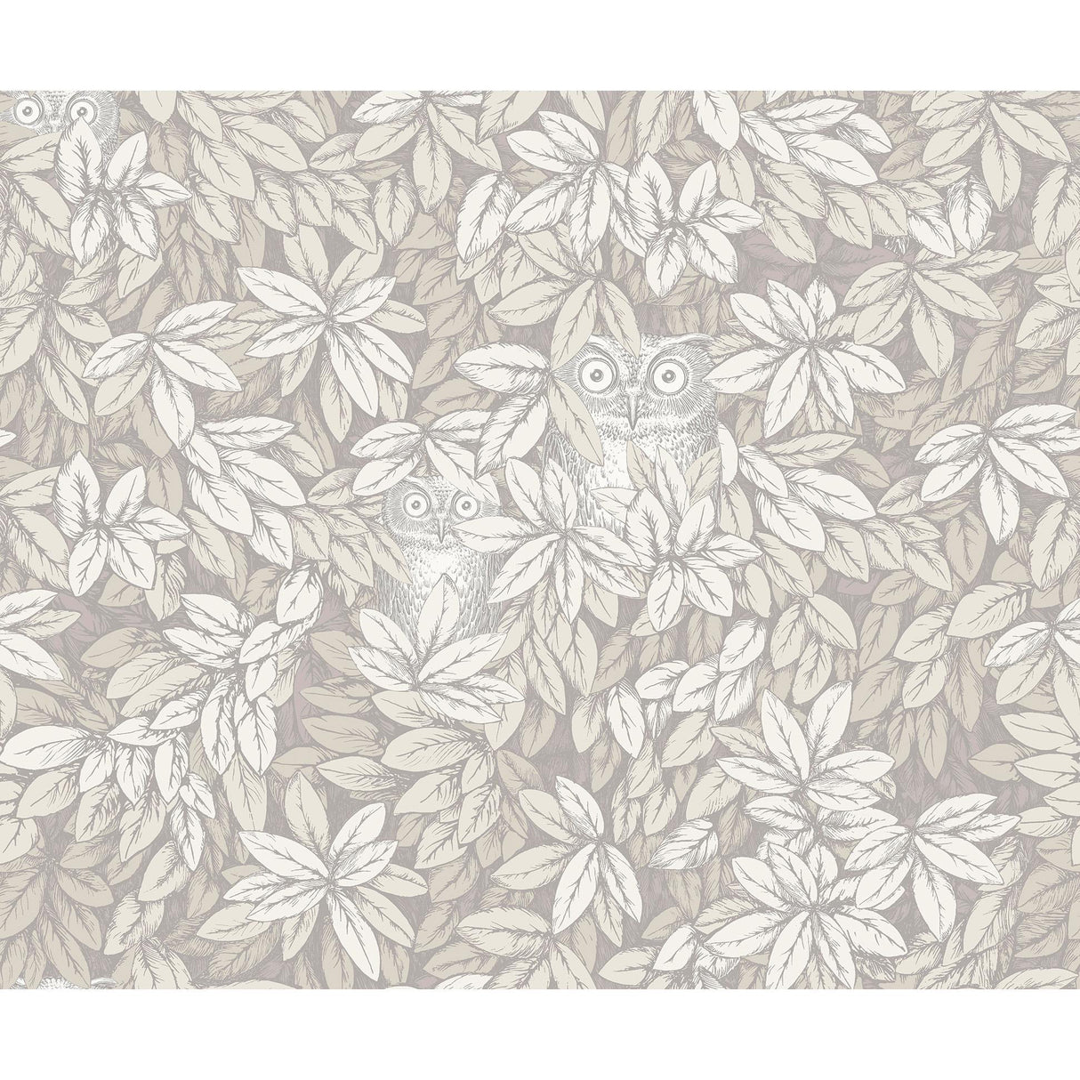 Cole & Son FOGLIE E CIVETTE WHITE Wallpaper