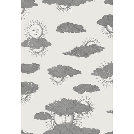 Cole & Son SOLI E NUVOLE BLACK WHITE Wallpaper