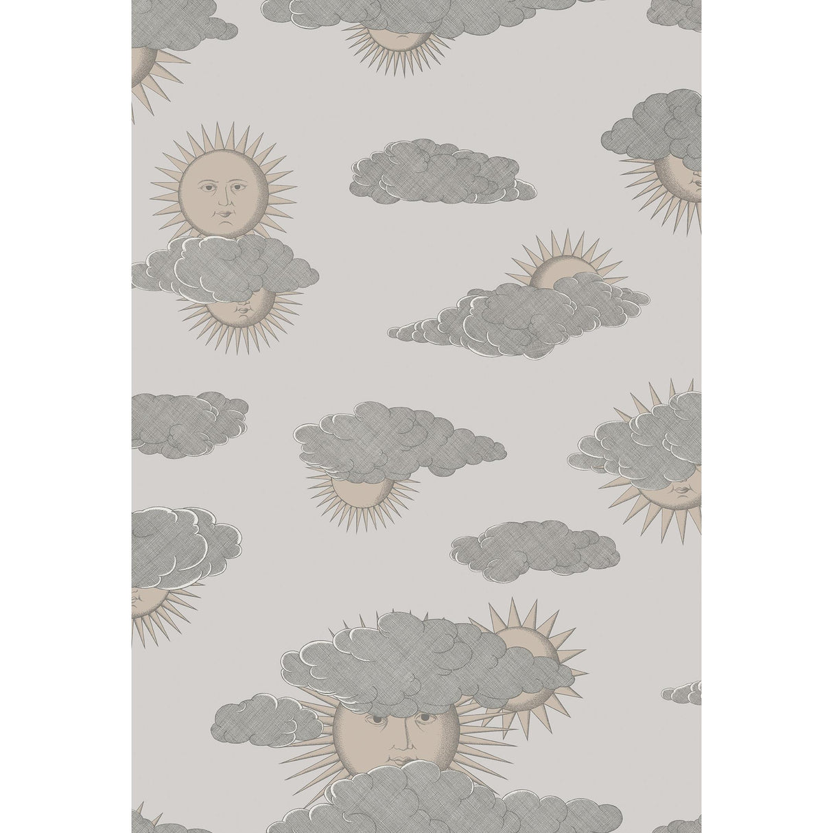 Cole & Son SOLI E NUVOLE BEIGE Wallpaper