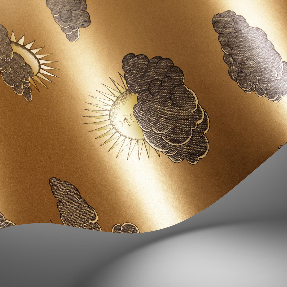 Cole & Son SOLI E NUVOLE GOLD Wallpaper