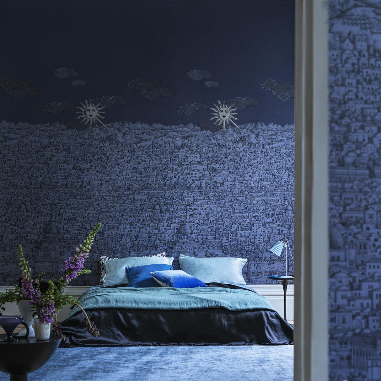 Cole & Son VISTA MEDITERRANEA MIDNIGHT Wallpaper