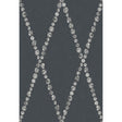 Cole & Son CAMMEI SILVER ON INK Wallpaper