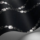 Cole & Son CAMMEI SILVER ON INK Wallpaper