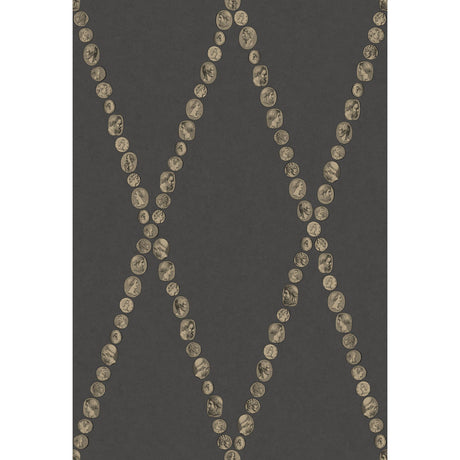 Cole & Son CAMMEI GOLD ON CHARCOAL Wallpaper