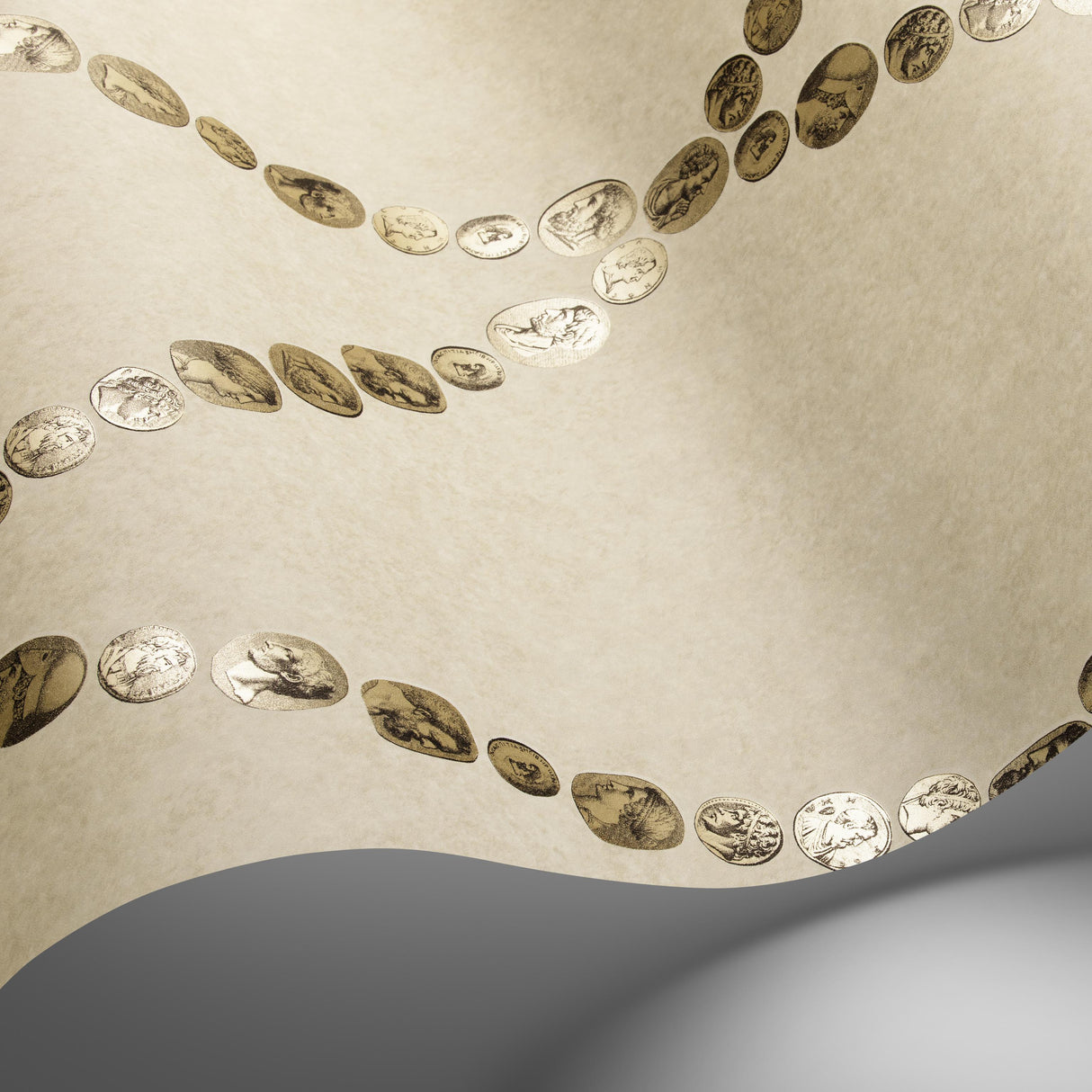Cole & Son CAMMEI SOFT GOLD ON STONE Wallpaper