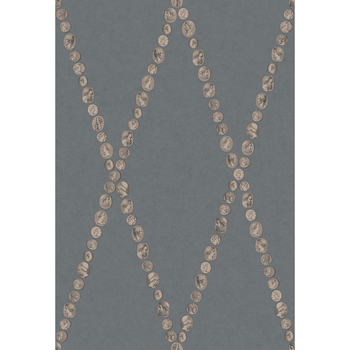 Cole & Son CAMMEI SLATE & ROSE GOLD Wallpaper
