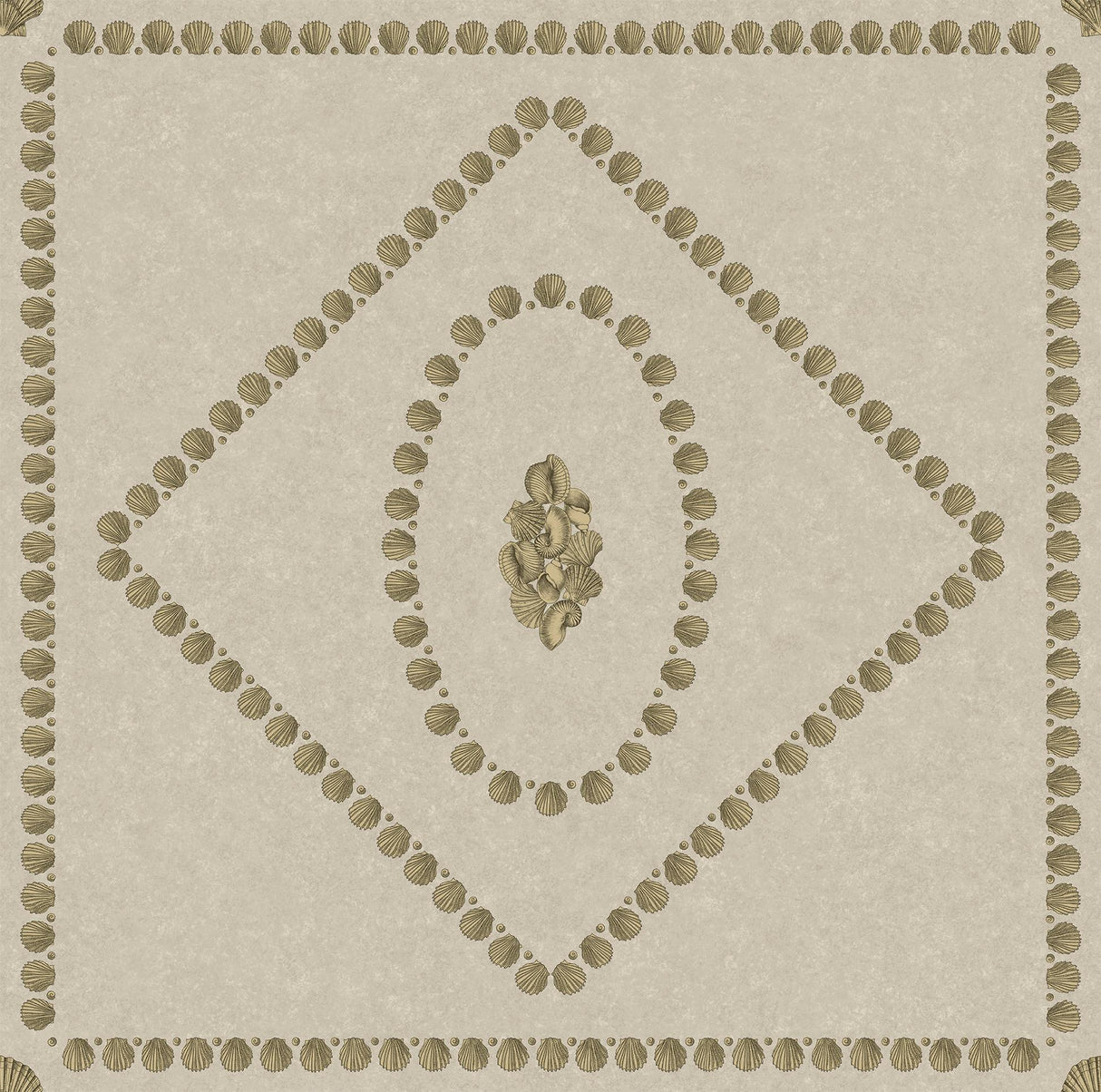 Cole & Son CONCHIGLIE GOLD ON STONE Wallpaper