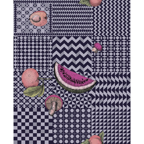 Cole & Son FRUTTA E GEOMETRICO INK Wallpaper