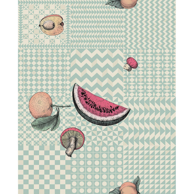 Cole & Son FRUTTA E GEOMETRICO PASTEL Wallpaper