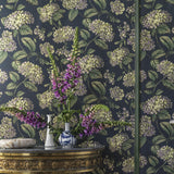 Cole & Son RAMO DI ORTENSIA INK Wallpaper