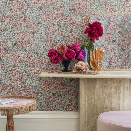 Cole & Son ORTENSIA PINK & BLUE Wallpaper