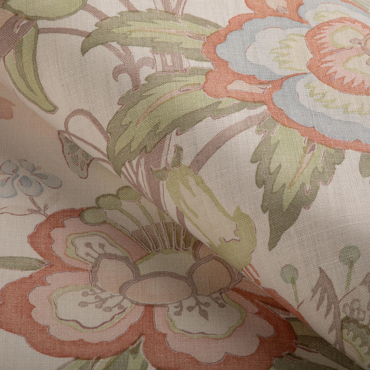 Lee Jofa DAVENPORT PRINT CORAL Fabric