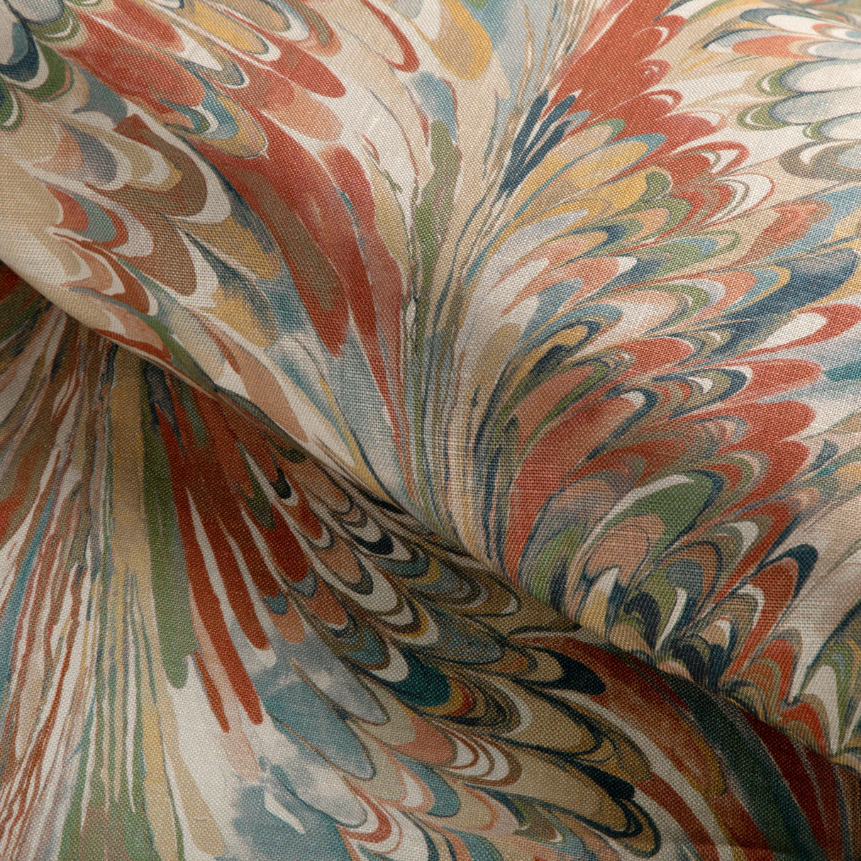 Lee Jofa TAPLOW PRINT CLAY/BLUE Fabric