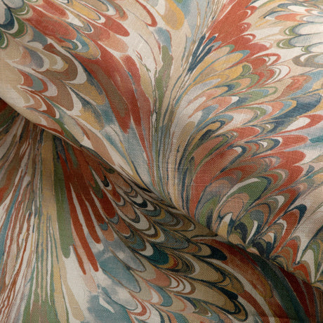 Lee Jofa TAPLOW PRINT CLAY/BLUE Fabric