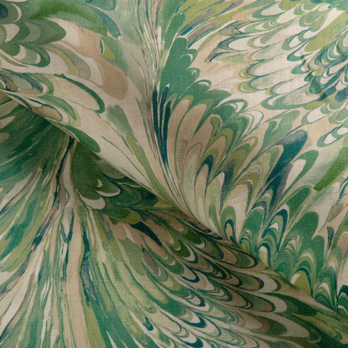 Lee Jofa TAPLOW PRINT JADE/LEAF Fabric