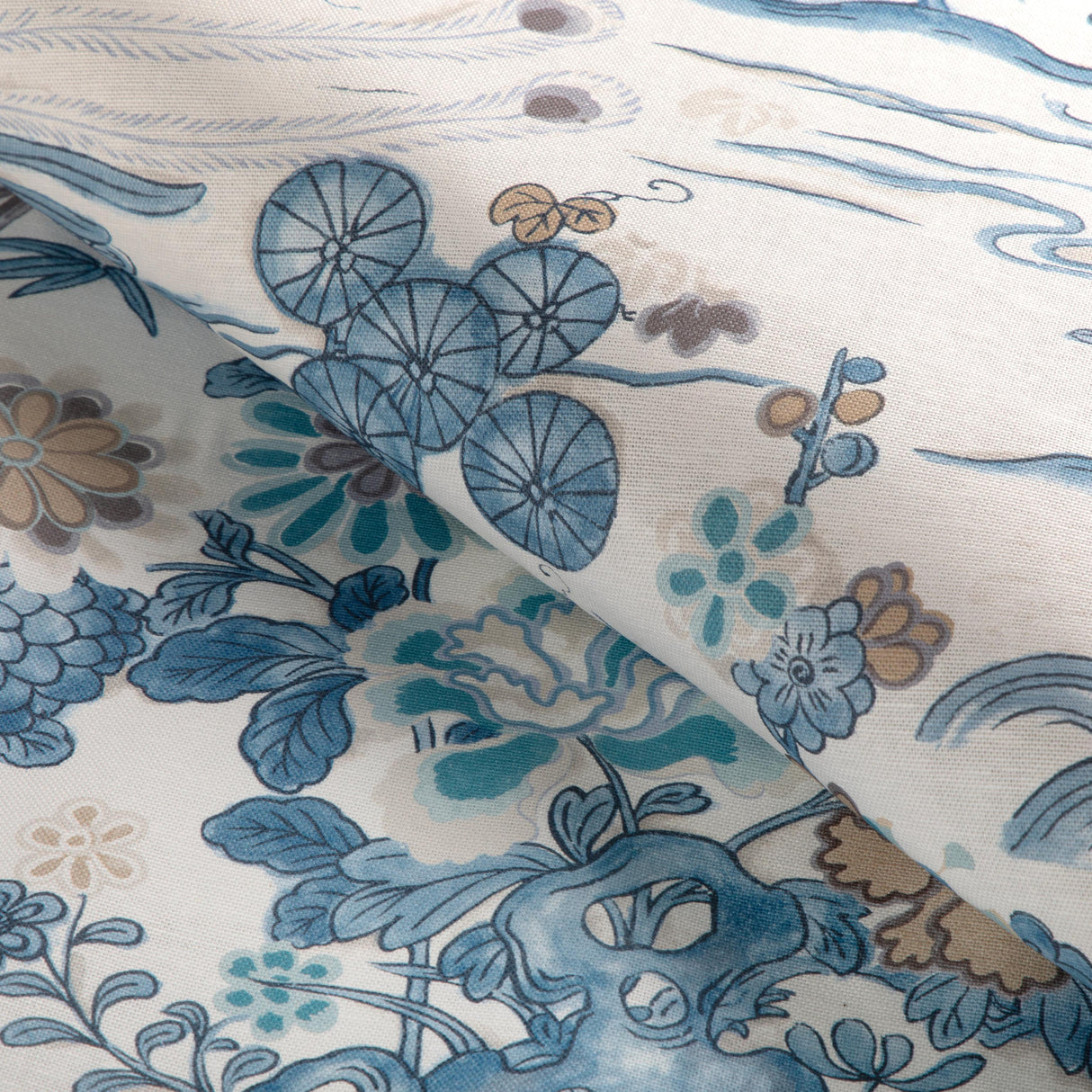 Lee Jofa SAKURA PRINT BLUE Fabric