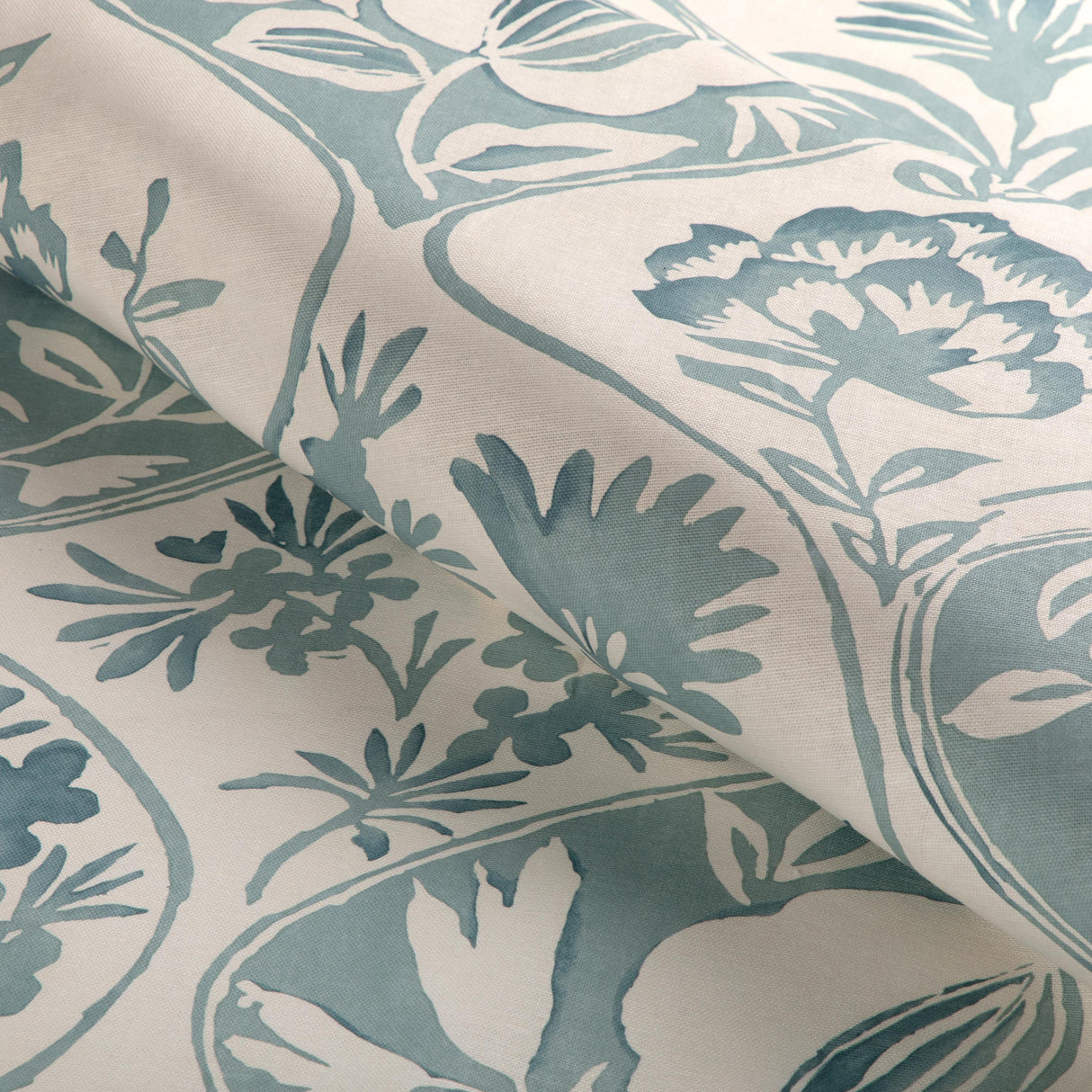 Lee Jofa CALATHEA PRINT AQUA Fabric