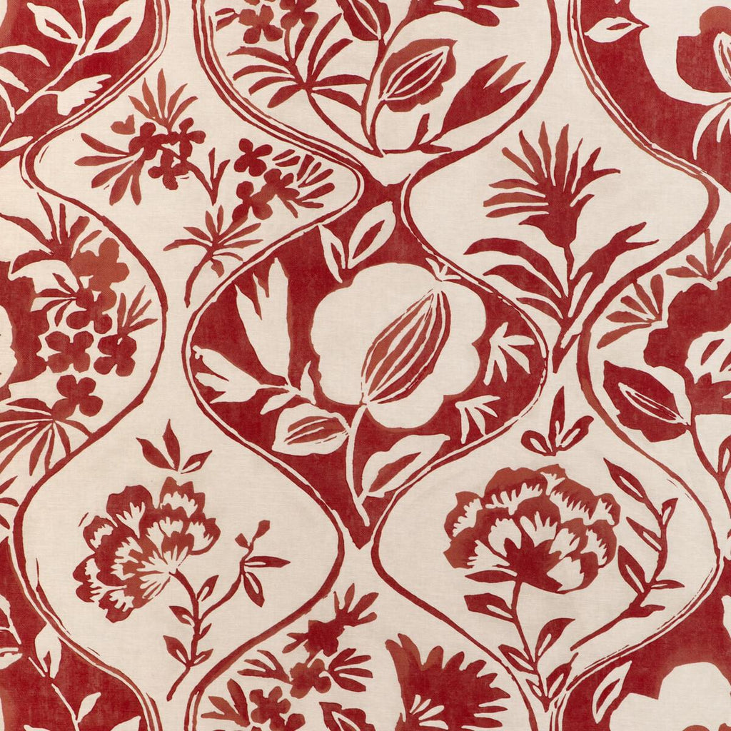 Lee Jofa CALATHEA PRINT RED Fabric