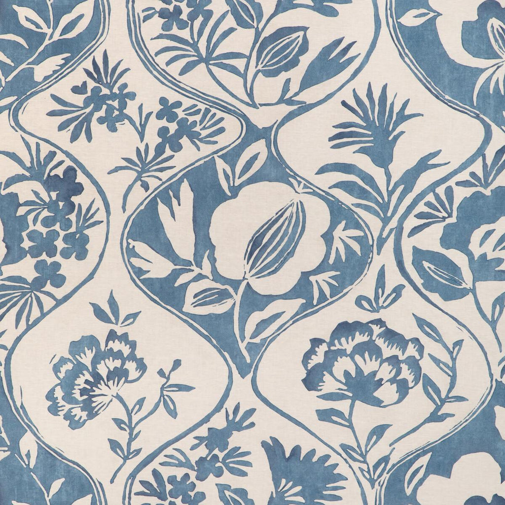 Lee Jofa CALATHEA PRINT BLUE Fabric