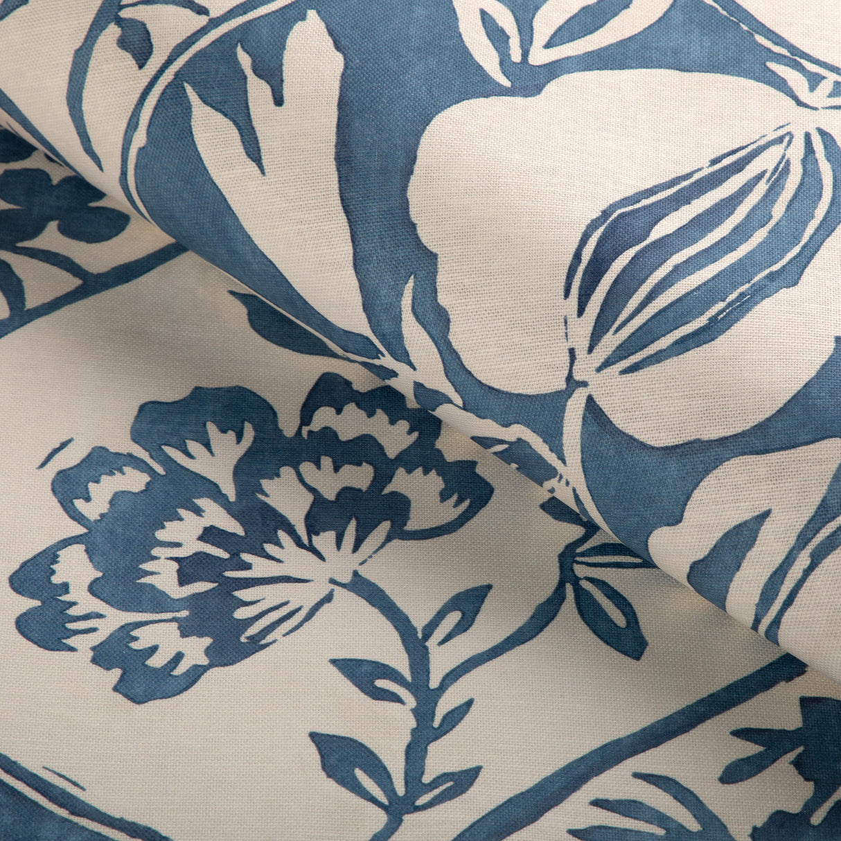 Lee Jofa CALATHEA PRINT BLUE Fabric