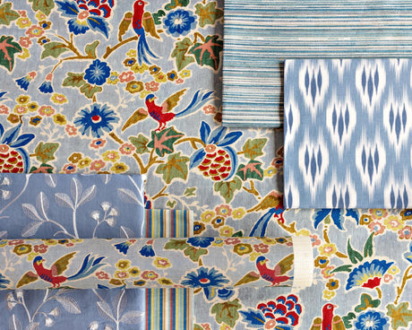 Lee Jofa POSY PRINT BLUE/MULTI Fabric