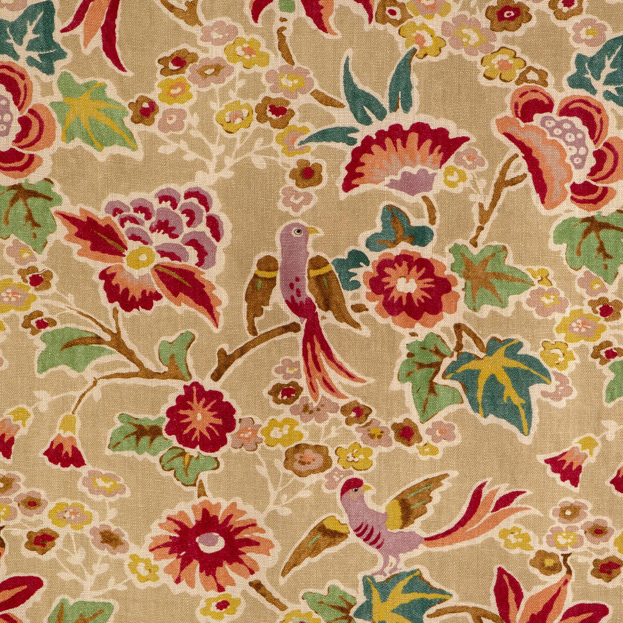 Lee Jofa POSY PRINT BERRY/LEAF Fabric